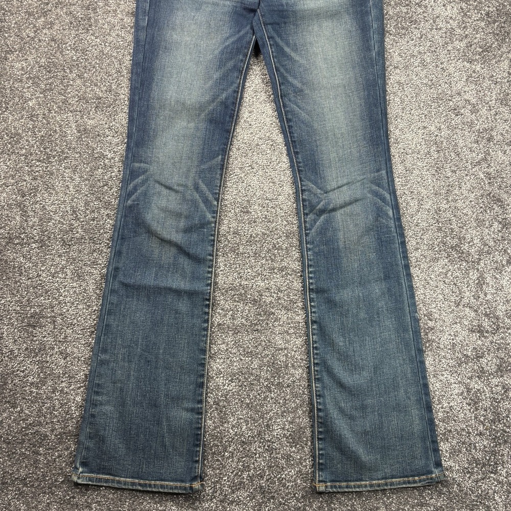 American Eagle Kick Boot Jeans Womens 4 Long Dark Wash Super Stretch Denim - Picture 6 of 12